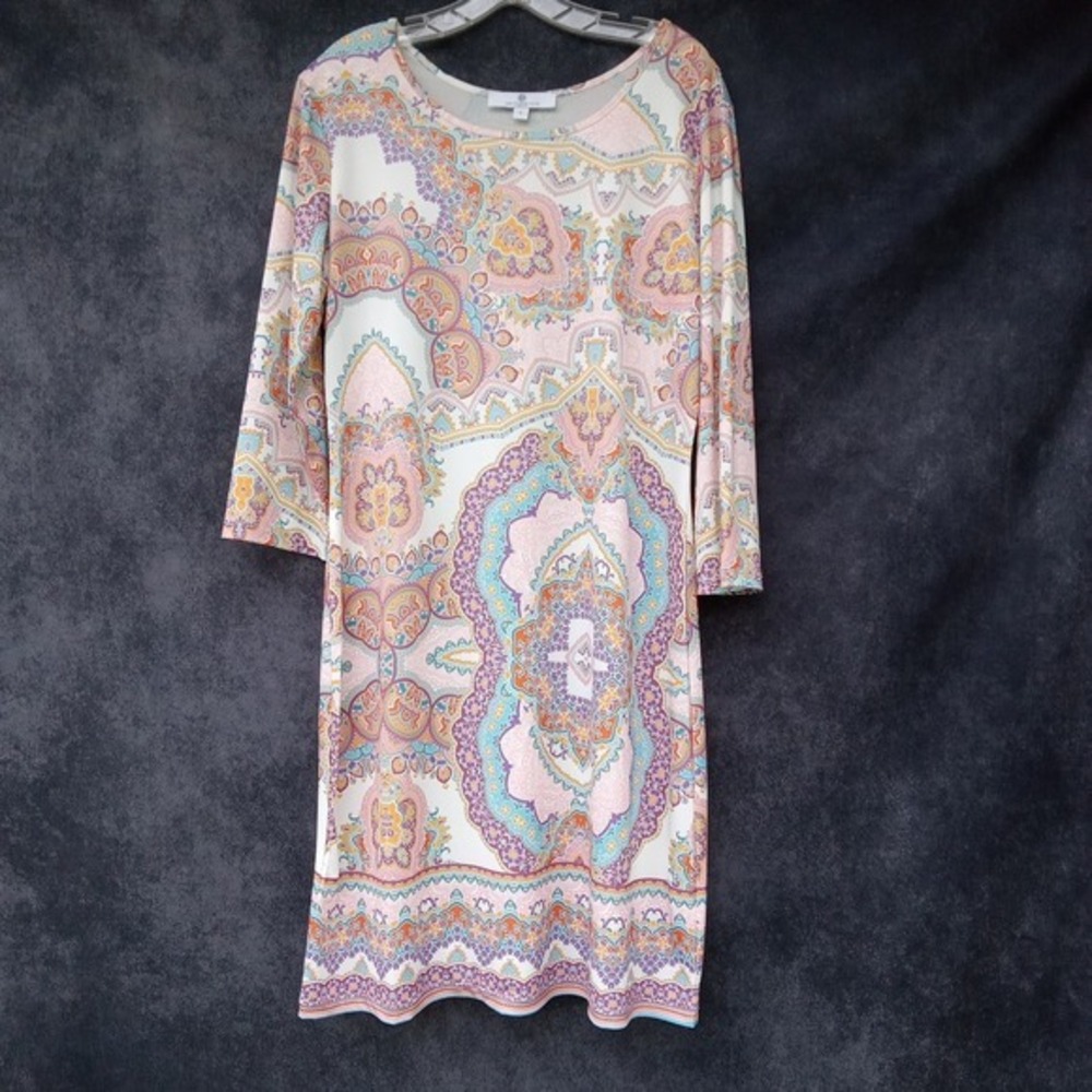 Jean Pierre Klifa Paris Designer Daphne Dress Women's L Tapestry Luxury Resort